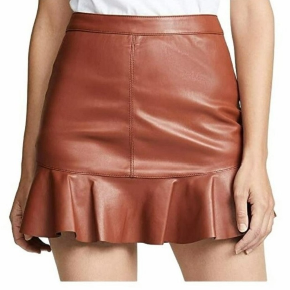 BB Dakota faux leather skirt